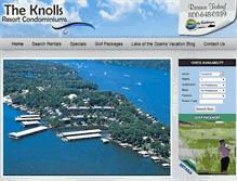 Tablet Screenshot of knollsresort.com